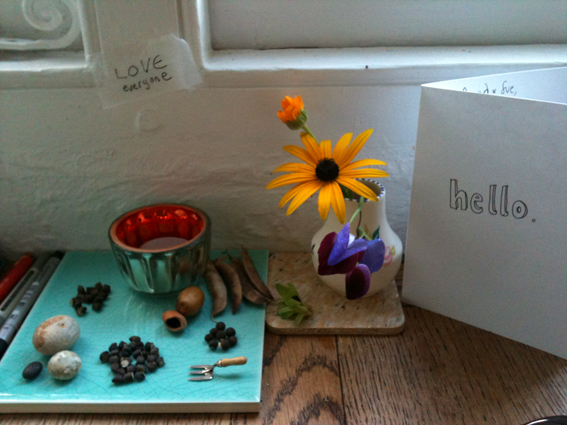 small table display and collection